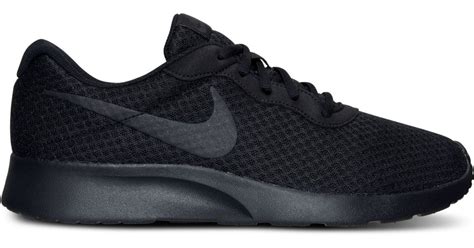 nike tanjun black herren|Nike black tanjun sneakers men.